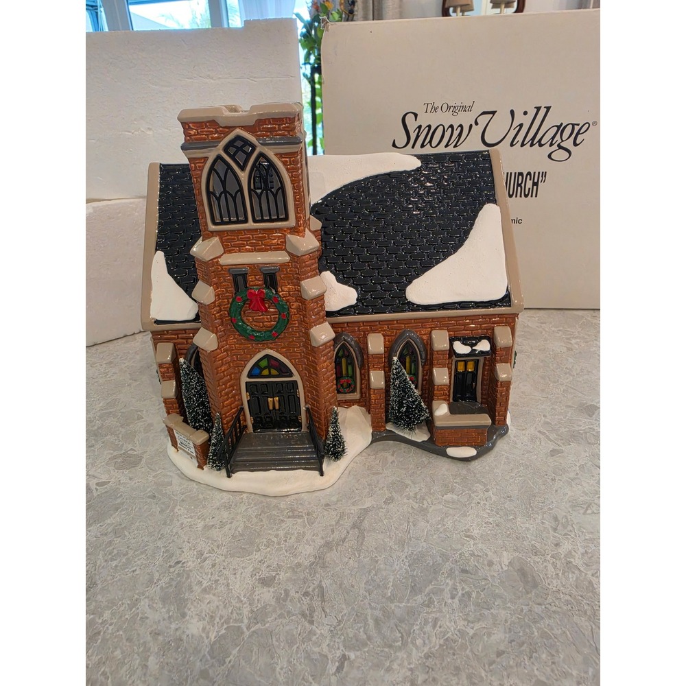 Department 56 Snow Village New Hope Church 1997 Ceramic Building 54904